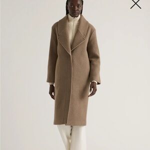 Quince 100% Merino Wool Shawl Collar Long Coat